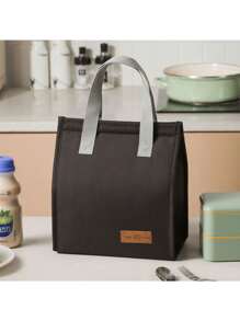 1pc Minimalist Lunch Bag, Reusable Insulated Tote Lunch Box, Large Capacity Bento Bag, Back To School, Outdoor Carrying Bag