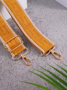 1pc Versatile Adjustable Shoulder Strap Maze Pattern Minimalist Shoulder Bag Accessory, Travel Replacement