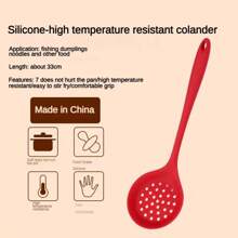 Juego de 5 piezas de utensilios de cocina de silicona resistente - Espátula, cuchara ranurada y cazo para sartenes antiadherentes | Resistentes al calor, herramientas de cocina con mangos ergonómicos (freír, hornear, acampar)