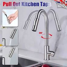 Modern Mono Kitchen Sink Mixer Tap With Pull-Out Swivel Spray Head And Single Lever Control - Default - View 4