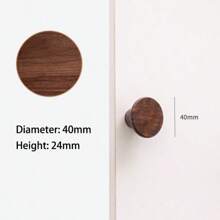 北欧木质厨柜拉手抽屉实木家具木门抽屉旋钮橱柜拉手家具把手