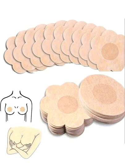 10片/20片/50片一次性乳头贴防凸贴夏季防走光贴隐形透气防过敏胸贴女婚纱舞蹈学生马拉松运动跑步防摩擦乳头贴夏季