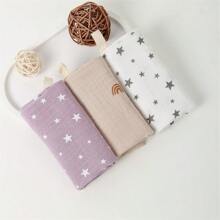 3/5 Pakken Baby Muslin Washandjes Voor Unisex Washandjesset Voor Baby Gezicht Lichaam Comfortabel En Zacht Voor Pasgeboren Baby's Kinderen Meisjes En Jongens