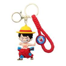 ONE PIECE 44 款海贼王 PVC 玩偶钥匙扣吊坠蒙奇·D·托尼托尼·乔巴索隆可爱包挂配件周边礼物海贼王卡哇伊动漫人物玩偶模型玩具 6-8 厘米/2.36-3.15 英寸 - 彩色 - 查看 34