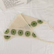 Blume Muster Boho Stil Kopftuch, geeignet für Urlaubsmode, Haaraccessoires Kopfband Herbst Winter Stirnbänder für Frauen Haarband