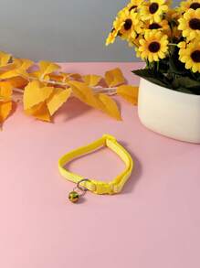 Collar ajustable con cuadros y campanilla para gatos, collar para mascotas estilo cuadros a la inglesa