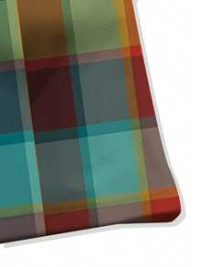 1pc Plus Size Men's Summer Plaid Splice Polo Shirt, Casual Fashion Short Sleeve Tee, Breathable With Collar, Gift Choice