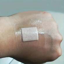 10/25/50/100片防水透明粘性伤口贴 - 易于护理，一次性，方形，适用于急救包 - 白色 - 查看 14