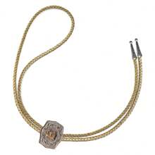 Atrevidu's Country Personalized Tie Necklace Initial Name - 焦糖金屬銀 - 查看 6