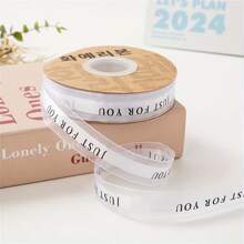 50yards Tulle Ribbon For Flower Bouquet Wrapping And Gift Wrapping, 2.5cm Width, Cake Packaging, Floral Craft Supplies,