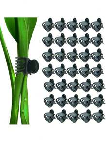 10/20/30/50 piezas Clips para plantas de jardín, clips de fijación para invernadero de verduras para orquídeas, clips de fijación de plantas de plástico para plantas, flores y enredaderas