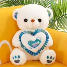 Teddy Bear - 4 Colour - Universal Flower - Ivory - View 2