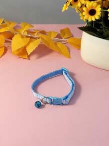 Collar ajustable con cuadros y campanilla para gatos, collar para mascotas estilo cuadros a la inglesa