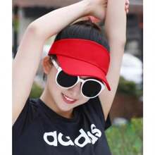 Solid Color Sports Sun Hat, Adjustable Brimless Baseball Cap For Outdoor Golf, Tennis, Running, Women UV Protection Sun Visor Hat, Summer White Breathable Adjustable Cap For Beach, Golf, Tennis