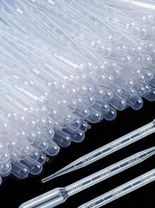 100 piezas de pipetas goteras de plástico desechables de 3ML para transferencia de aceites esenciales, experimentos científicos, manualidades y herramientas de maquillaje