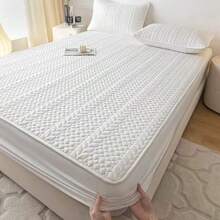 Cubrecolchón Acolchado 100% Impermeable | Transpirable y Cómodo | Altura 35 cm Protector de Colchón Impermeable con Acolchado Grueso  Resistente Cubrecolchón Impermeable Acolchado Premium - Blanco - Ver 2