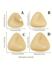 1 双粘性聚拢文胸 - 双面粘合防水胸垫，增强垫可重复使用加垫超即时提升插入物，适用于运动文胸泳衣、沙滩必需品、沙滩配件、泳池浮板