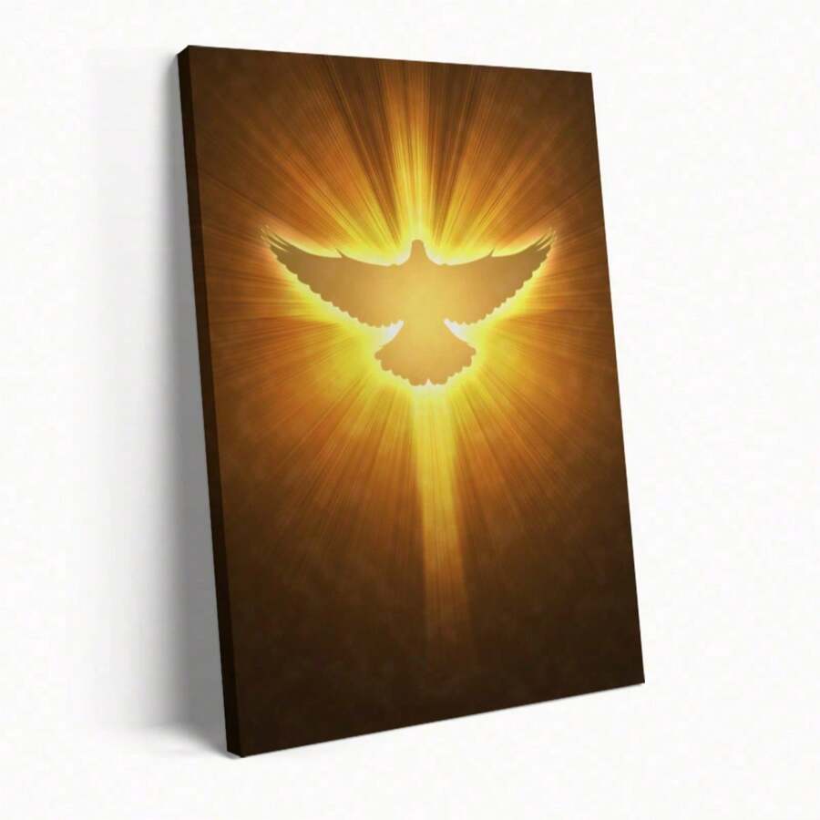 Holy Spirit Portrait Poster Wooden Picture Frame, Ready To Hang, Canvas Print Wall Art For Room Decoration, Preppy Room Decor Aesthetic, Wall Decor, Perfect Home Decor Holiday Gift Decoration