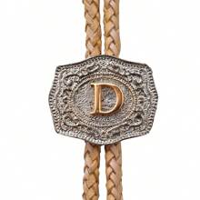 Atrevidu's Country Personalized Tie Necklace Initial Name - 焦糖金屬銀 - 查看 3
