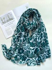 1pc Ditsy Floral Sequin Series Unique Vacation Photo Shooting Versatile Fashionable Cosplay Beach Travel Exotic Style Party Shawl, New Women Design For Spring/Summer - Multicolor - View 5