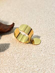 1pc Minimalist Fashionable Stainless Steel Ring, , Valentine's Day Gift Valentines