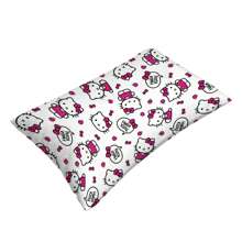 Sanrio 1 pezzo Federa per cuscino con motivo Kuromi di Sanrio Hello Kitty, federa in peluche a cartoni animati, stile carino e fresco, design di lusso minimalista, morbido materiale, 30x50cm (senza inserto del cuscino), motivo monolaterale, adatto per camera da letto, soggiorno, auto, divano