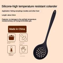 Juego de 5 piezas de utensilios de cocina de silicona resistente - Espátula, cuchara ranurada y cazo para sartenes antiadherentes | Resistentes al calor, herramientas de cocina con mangos ergonómicos (freír, hornear, acampar)