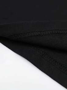 VHUTHK (220 Cotton T-Shirt) Men's Summer Round Neck Short Sleeve Casual Cotton With  Print    Y2k  Style - màu đen - Xem 5