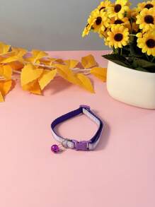 Collar ajustable con cuadros y campanilla para gatos, collar para mascotas estilo cuadros a la inglesa