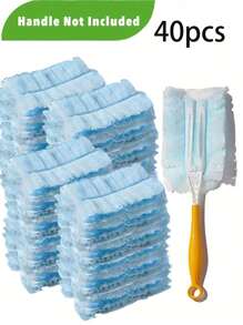 40pcs Disposable Duster Refills, Electrostatic Duster Heads Replacement - Effortless Dust Removal For Electronics, Furniture, Blinds, And Ceiling Fans – (Handle Not Included) - Cleaning Supplies, Cleaning Accessories