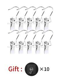 20/10/5 Pieces Of Stainless Steel Clothes Clip, Laundry Clothes Nail With Hook, Boot Hangers For Closet, Clips With Hooks, Portable Hanging Clothes Clip, Wardrobe Organizer, Multi-Function Single Clip Clothes Hanger, Bootleg Clip, Seamless Hooks Fabric Organizer For Pants, Hats, Skirts, Socks, Shoes Dress Pants Shoes Jeans Boots Skirt,Spring,Minimalist,Summer Tops