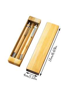 Custom Engraved Bamboo Pen - A Meaningful Gift For Relatives, Wedding Witnesses, Anniversaries, Birthdays And Special Occasions; Gift Box,Back To School,School Supplies