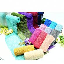 Cinta de 5 metros | Rollo de 100 metros de Encaje Elengante - 18 cm de Ancho - Modelo: 7002 - Disponible en Diversos Colores - Perfecto para Crear Proyectos Únicos - Lila Púrpura - Ver 5