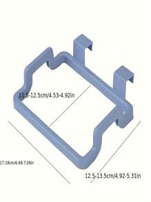 1/2 件悬挂式垃圾桶架：可重复使用的塑料袋架，适用于厨房、储藏室、车库和浴室