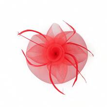 1pc Fascinators For Women Hats For Women Flower Fascinators For Women Church Kentucky Derby Hat Paper Clip Clip Style For Women And Girls - A - View 10