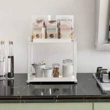 FLE Corner Bathroom Counter Organizer, Bathroom Organizer Countertop,Countertop Storage Shelf For Bath