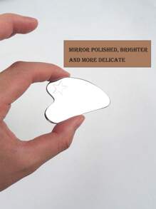 2pcs Stainless Steel Gua Sha Massage Board, Heart & Dolphin Shaped, Face, Neck, Lymphatic Drainage, Full Body Muscle Relaxation