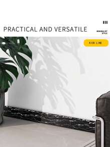 1pc 5 Meters Long Self-Adhesive 3d Three-Dimensional Waistline Ceiling Decorative Strip Wall Stickers Border Waterproof Skirting TV Background Frame Room Decor Home Decor Wall Decor Bathroom Decor Bedroom Decor Room Decoration Stuff Living Room Decor House Decor Home Decor Living Room Wall Art Wall Paper Wallpaper Kitchen Accessories Kitchen Kitchen Items Kitchen Decor Floor Tiles Flooring Floor Tiles Self Adhesive Floor Tiles Peel Stick