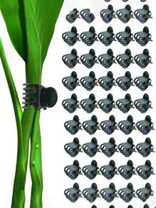 10/20/30/50 piezas Clips para plantas de jardín, clips de fijación para invernadero de verduras para orquídeas, clips de fijación de plantas de plástico para plantas, flores y enredaderas