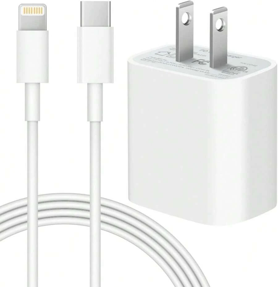 For Phone 14 13 12 Charger Fast Charging 20W PD USB C Wall Charger With 6FT Fast Charging Cable Compatible For Phone 14/13/12/11/Pro/Pro Max/Mini/Xs Max/XR/X, IPad [ Pink /White / Green/ Purple/Yellow]