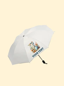 Parapluie personnalisé imprimé avec logo/lettre/nom pour enfants, idéal pour la commerciale, l'ouverture de l'entreprise, les petits cadeaux, les cadeaux de rentrée scolaire pour les enfants