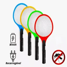 Raqueta Mata Moscas y Mosquitos Recargable - Multicolor - Ver 4