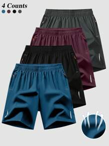 Men's Plain Simple Casual Sports Shorts