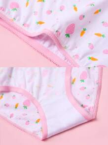 10pcs/Pack Young Girl Panties With Cute Ditsy Floral, Heart Design, Comfortable Briefs & Shorts For Toddlers & Children