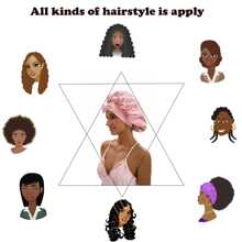 ZTZI Premium Satin Hair Protection Cap, Reusable Waterproof Shower Accessory - TT Matching Color Bow Round Hat - View 7