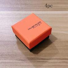 1/2/4pcs Dopamine Orange Jewelry Box For Rings, Necklace, Earrings, Pearl Jewelry Box, Premium Jewelry Box - Orange - View 11
