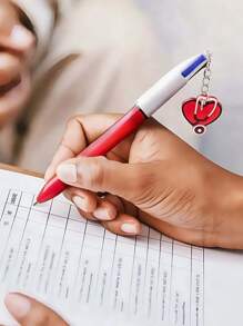 Personalized 4 In 1 Colorful Nurse Retractable Pen With Cute Ornaments, Custom Shape Diy, Birthday Christmas Thank You Gift For Nurses Medical Personnel Personalized 4 In 1 Colorful Nurse Retractable Pen With Cute Ornaments, Custom Shape Diy