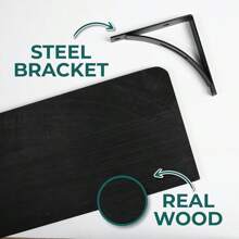 17 Inch (6 Pack) - Easy To Install, Template And Video Included - Long Shelf For Bedroom, Easy Shelves For Wall, Wall Shelves For Bedroom