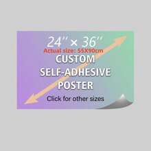 Self-Adhesive Custom Poster Prints - Upload Your Image/Photo - Personalized Picture To Poster Printing, Waterproof Durable Vinyl Wall Art Prints - Suitable For Home Decoration, Music Album Covers, And Family Photos - The Perfect Gift For Her Or Him, Wall Stickers For Home Decoration,Graphic Print