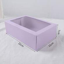 Zestaw 6 widocznych składanych pudełek prezentowych na wesela, Boże Narodzenie, Nowy Rok, festiwale, imprezy, pamiątki, pudełka do pakowania prezentów, wiele kolorów do wyboru, cukierki do pieczenia, ciastka, pączki, widoczne pudełka na ciasteczka, pudełka na cukierki, Boże Narodzenie